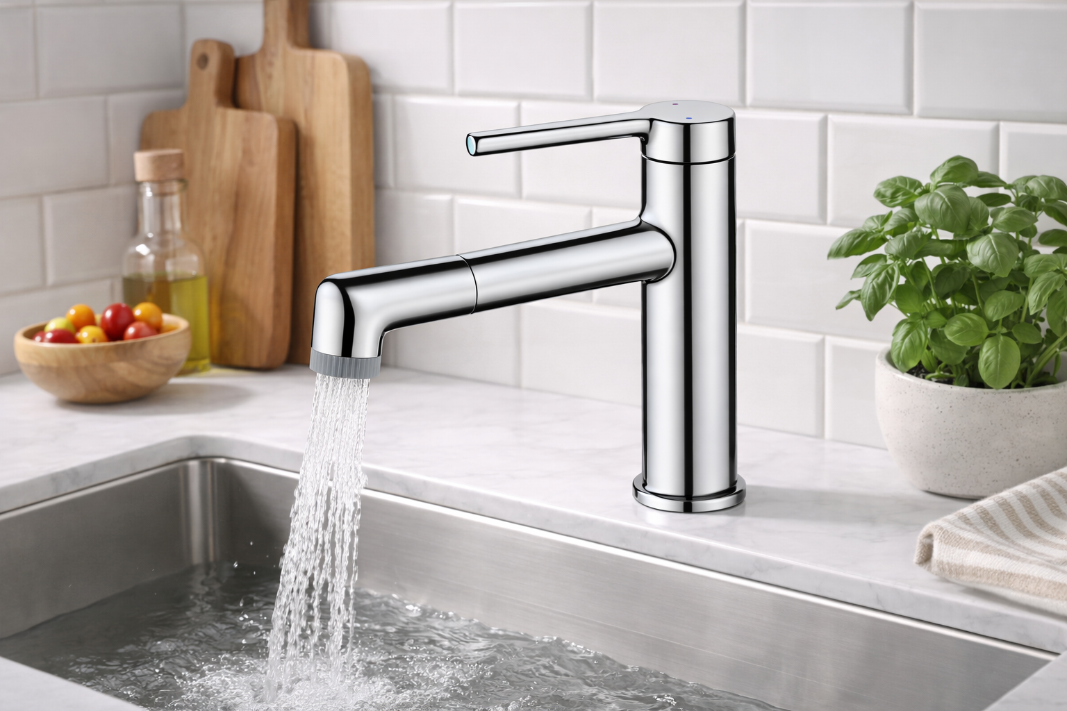 QM-81512 Pull-Out Basin Faucet QM-81512 Pull-Out Basin Faucet
