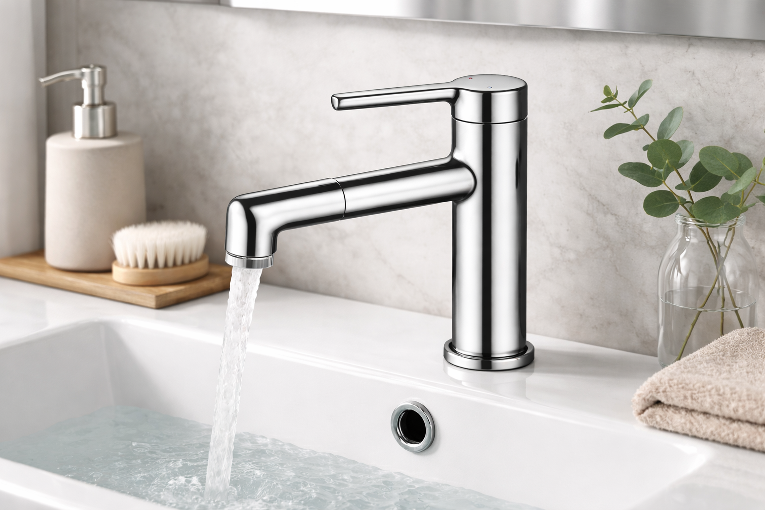 QM-81512 Pull-Out Basin Faucet QM-81512 Pull-Out Basin Faucet