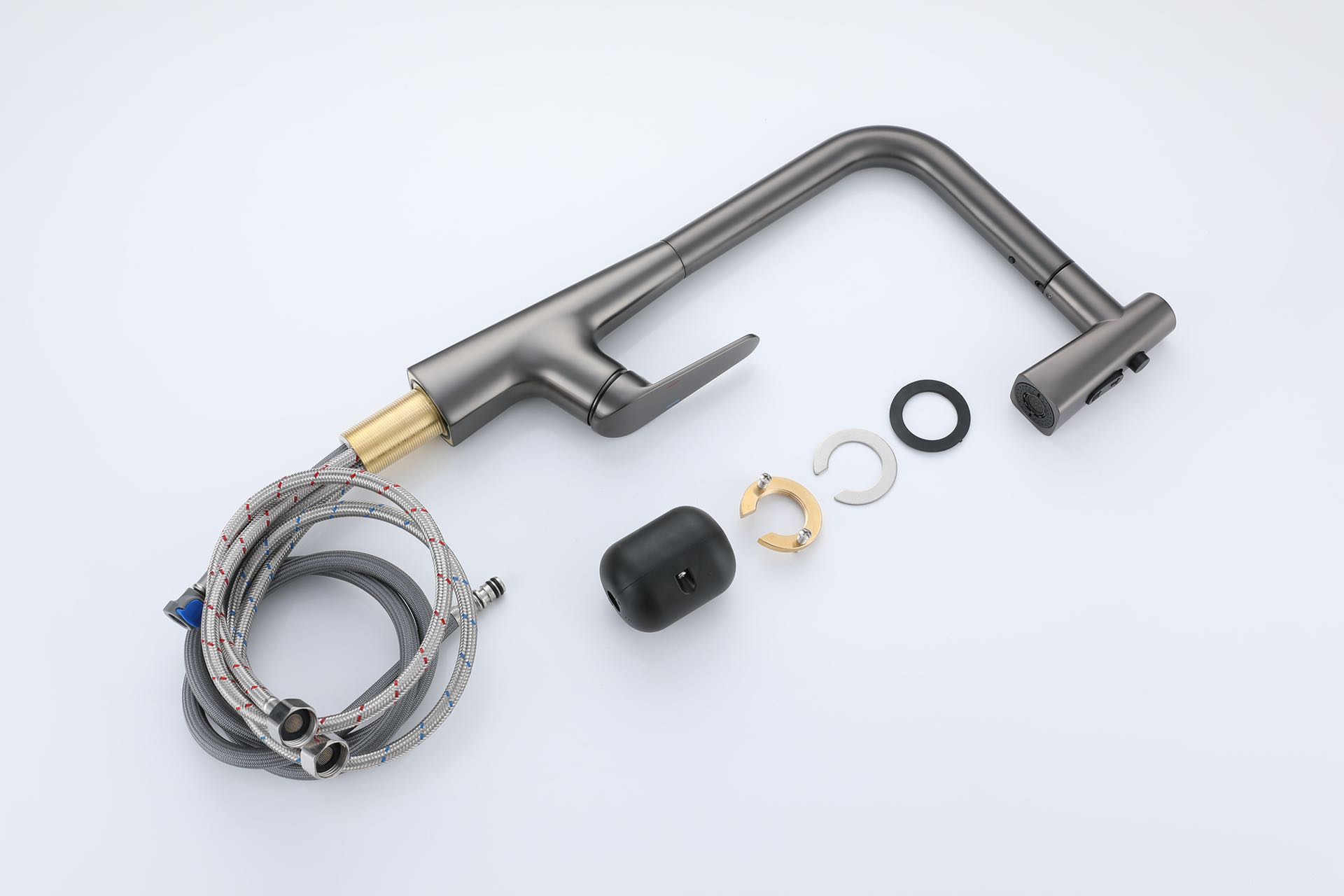 QM-86881N Gun Grey Single Handle Kitchen Faucet QM-86881N Gun Grey Single Handle Kitchen Faucet