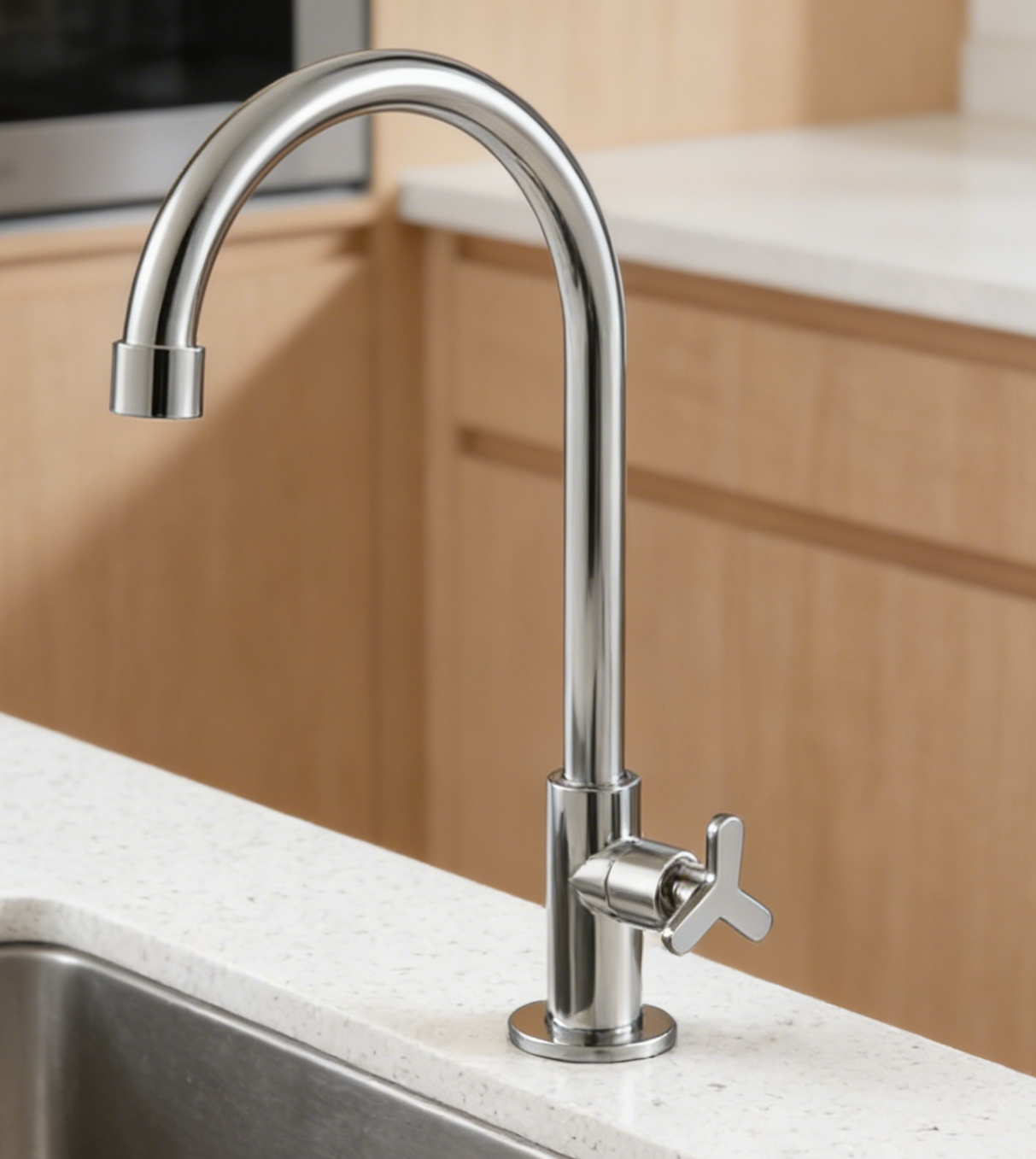 K25801 SUS304 Stainless Steel Cold Kitchen Faucet | Lead-Free Water-Saving Sink Tap K25801 SUS304 Stainless Steel Cold Kitchen Faucet | Lead-Free Water-Saving Sink Tap