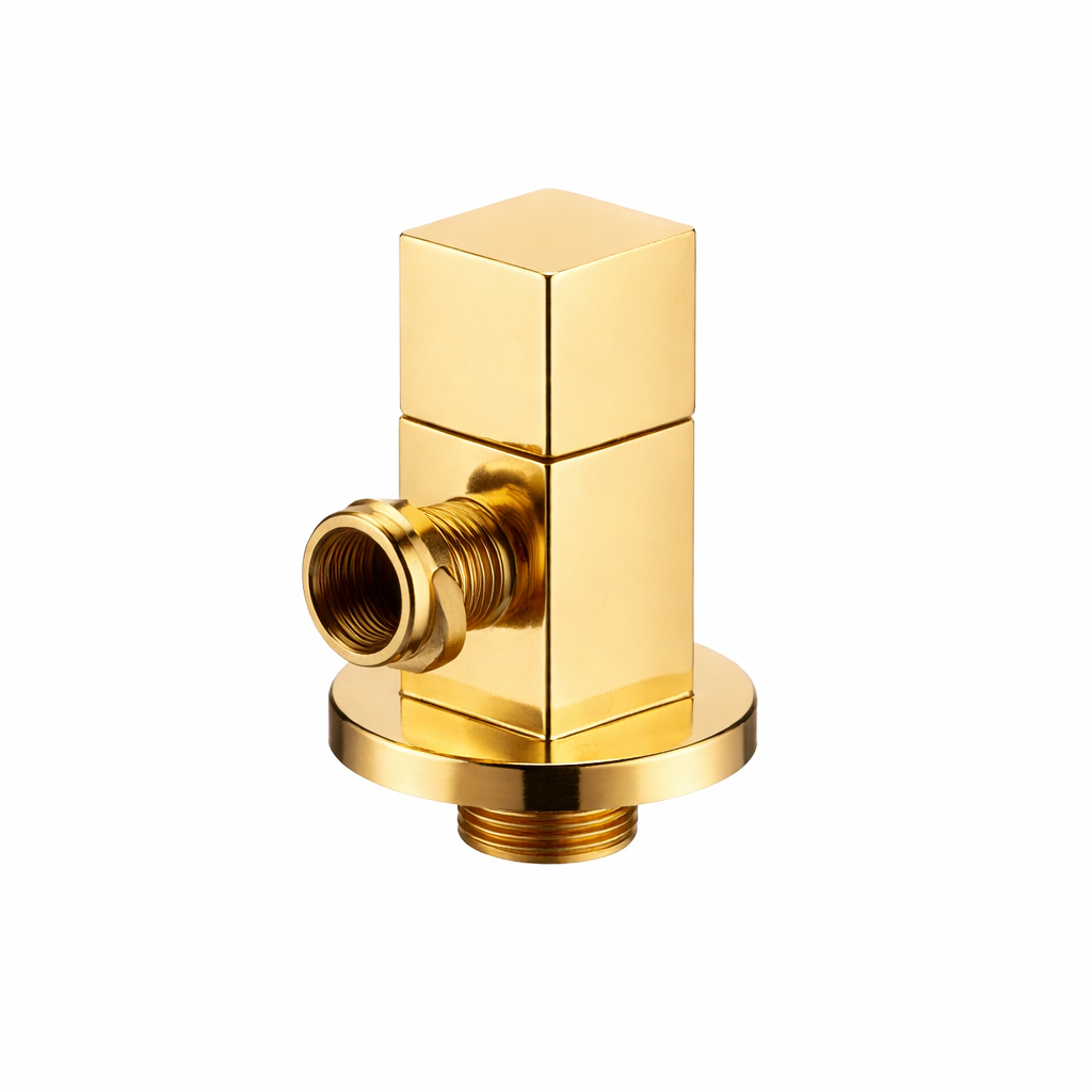 W23091-G One Function Brass Angle Valve | Full Brass Water Control Valve for Bathroom & Kitchen W23091-G One Function Brass Angle Valve | Full Brass Water Control Valve for Bathroom & Kitchen