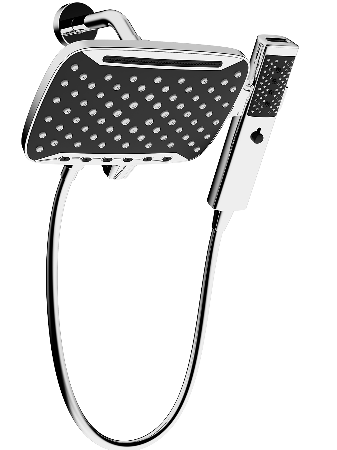 Z16002-C Multi-Function Matte Black Shower Set | 10 Inch Head Shower & 3-Function Hand Shower