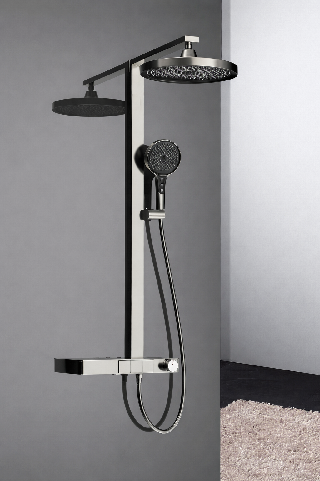 L30613 3-Functions Thermostatic Shower Column | Brass Body | Anti-Scald Design L30613 3-Functions Thermostatic Shower Column | Brass Body | Anti-Scald Design