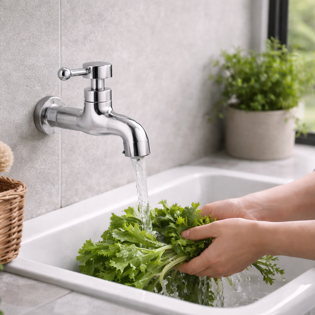 K50302 Single Cold Brass Tap | Quick Open Brass Bibcock for Laundry & Outdoor Use K50302 Single Cold Brass Tap | Quick Open Brass Bibcock for Laundry & Outdoor Use