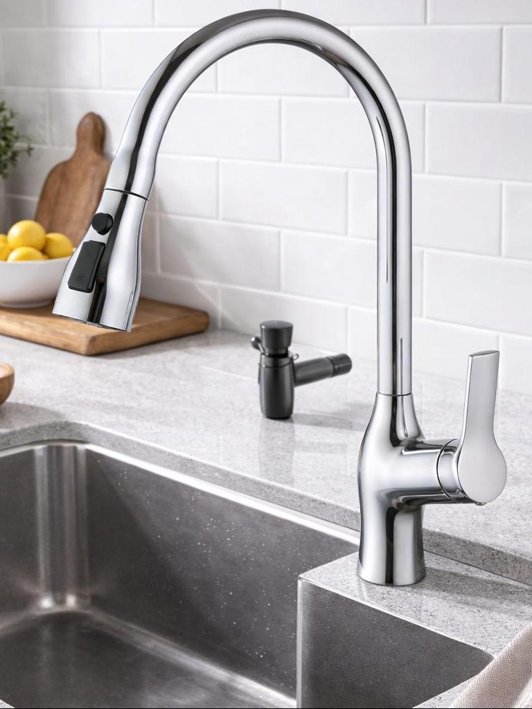 K29042 Single Handle Brass Kitchen Faucet