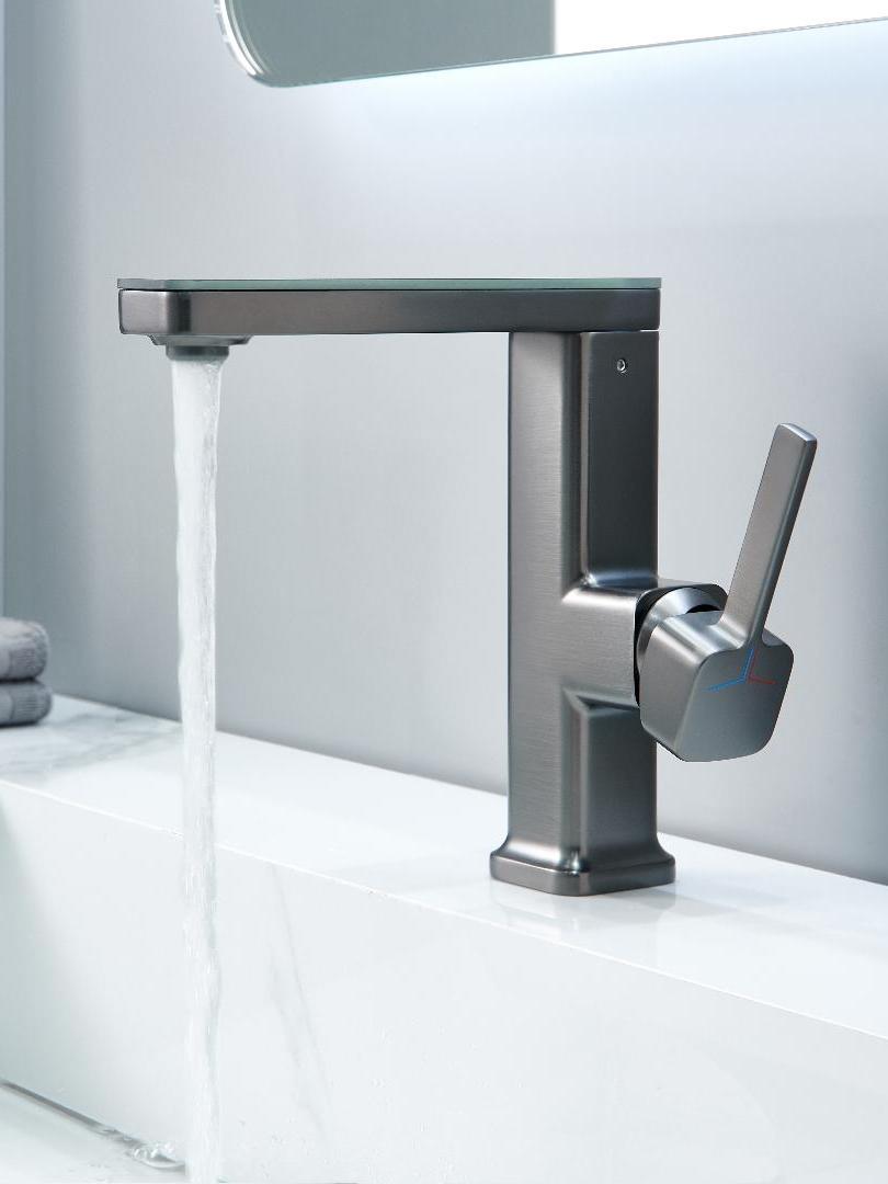 QM-81513N Gun Grey Basin Faucet