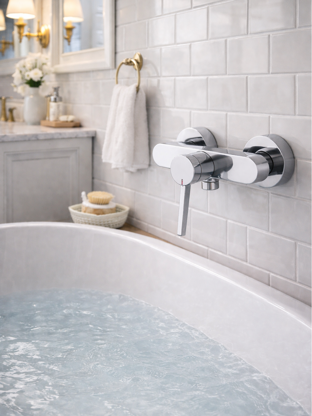 K39041 Two-Function Brass Bath Mixer