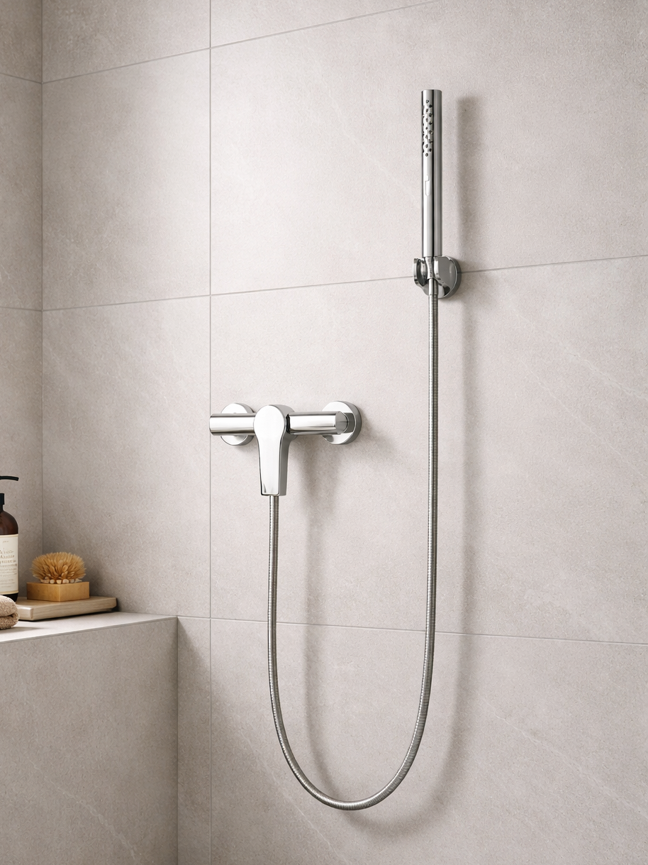 K18026 SUS304 Stainless Steel Minimalist Shower Set | Commercial Grade Bathroom Solution for Hotels K18026 SUS304 Stainless Steel Minimalist Shower Set | Commercial Grade Bathroom Solution for Hotels