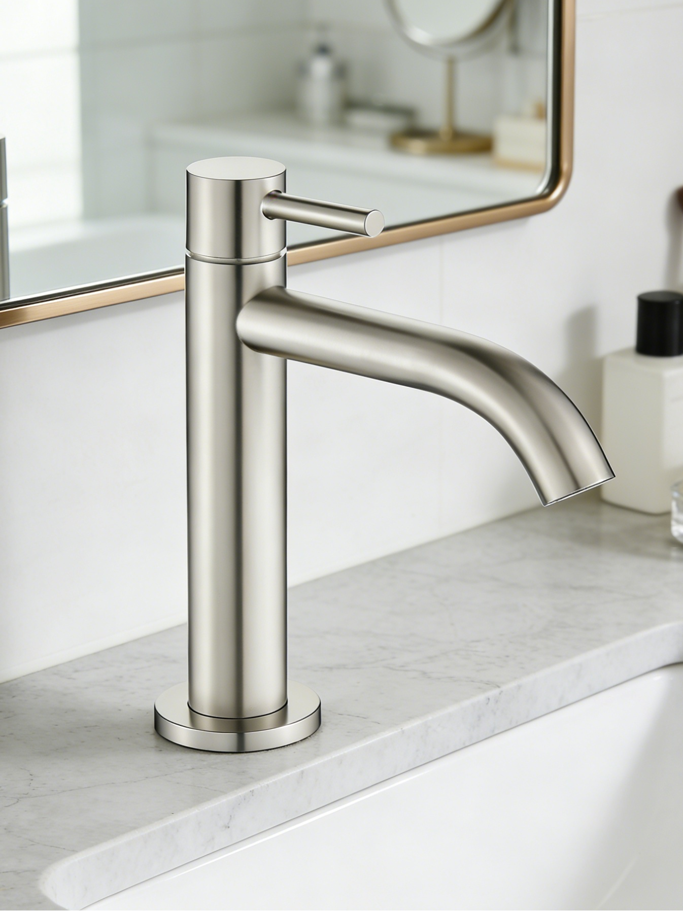 K19073 SUS304 Stainless Steel Cold Basin Faucet 