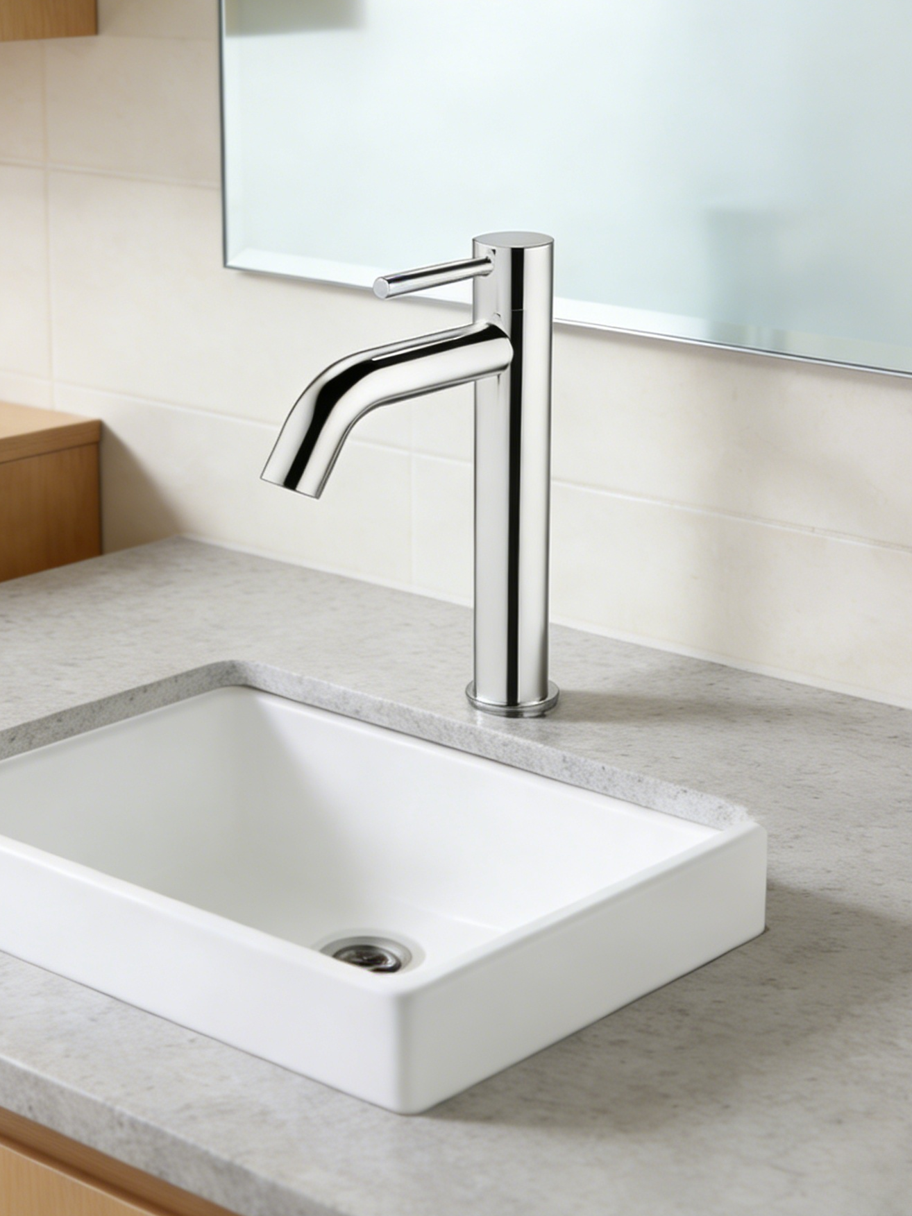 K18021 SUS304 Stainless Steel Cold Basin Faucet | Single Cold Water Tap with Wanhai Cartridge K18021 SUS304 Stainless Steel Cold Basin Faucet | Single Cold Water Tap with Wanhai Cartridge