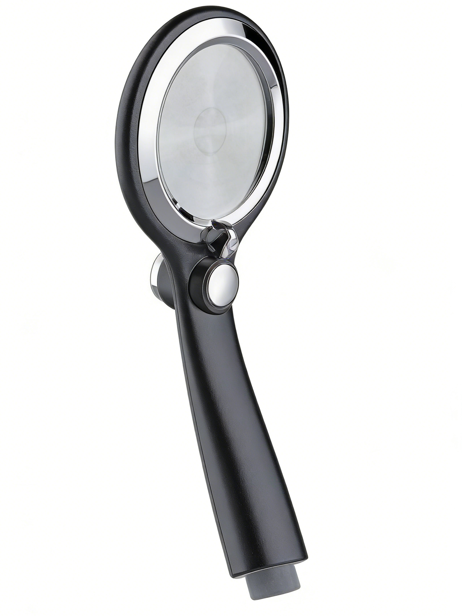 H23401-BL Pressurized Hand Shower with ON/OFF Button | SUS304 Faceplate Black Handheld Shower Head 