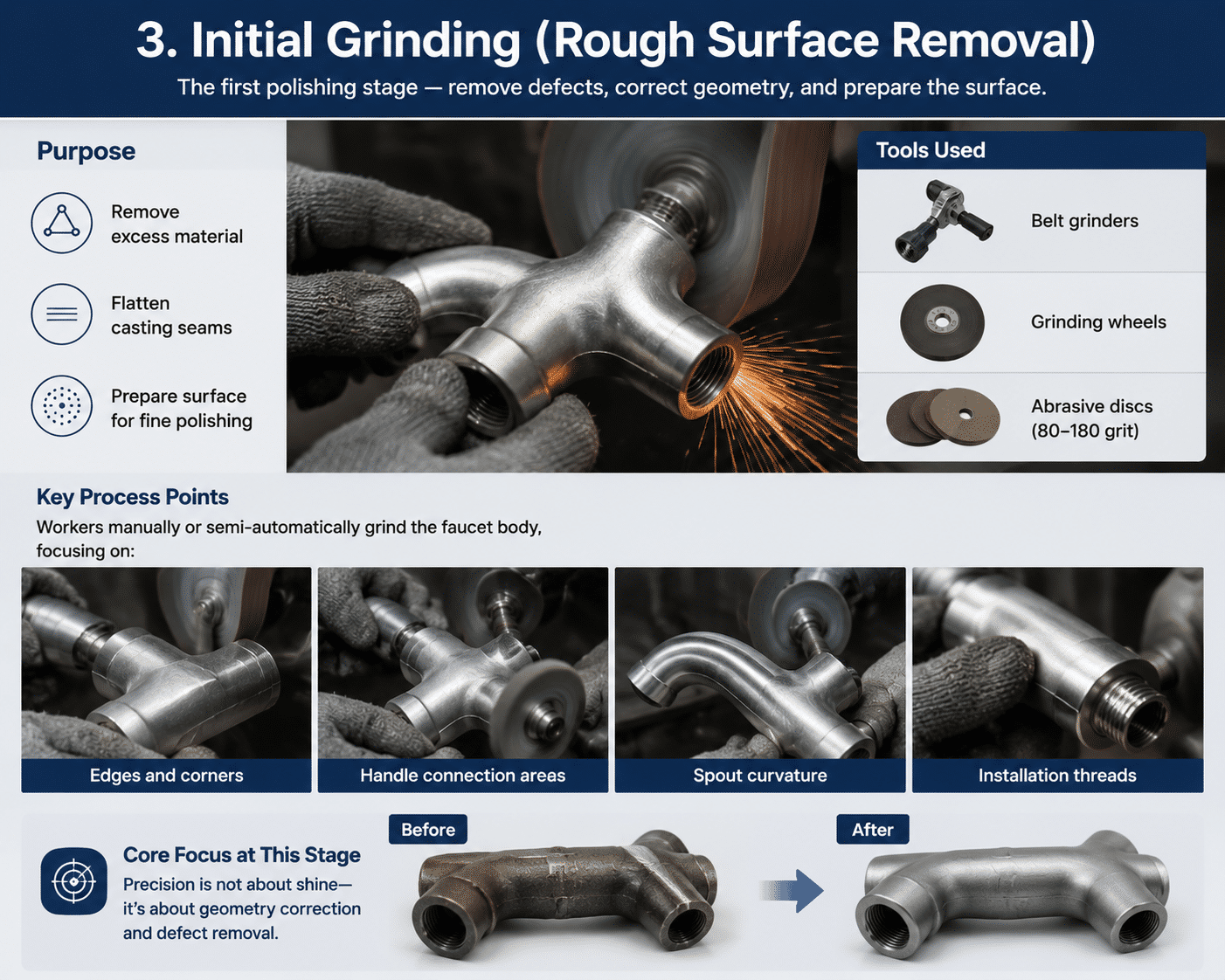 Faucet Polishing Process Guide: How High-Quality Surface Finishing Is Achieved Faucet Polishing Process Guide: How High-Quality Surface Finishing Is Achieved