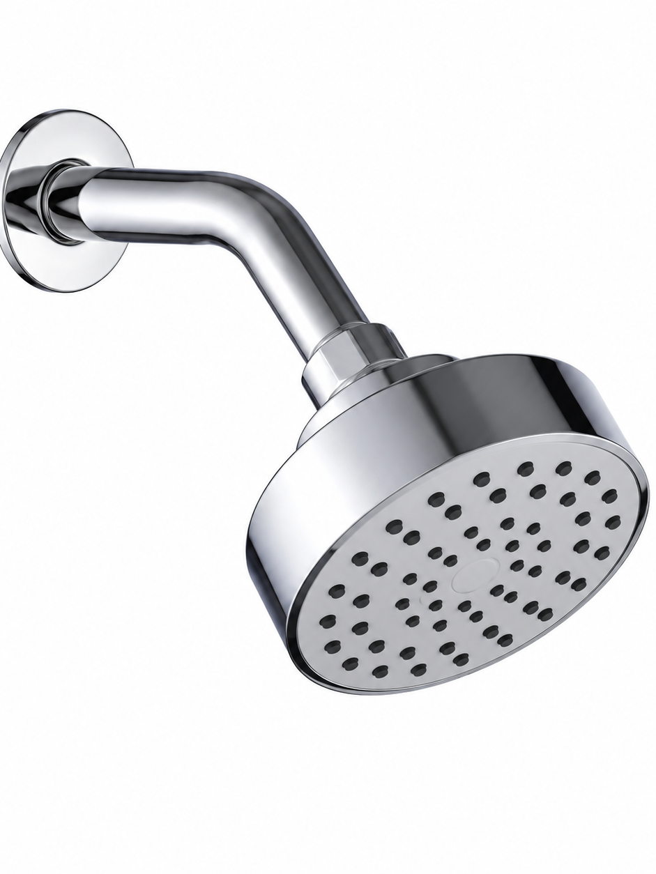 Z11006 4 Inch Head Shower Set | ABS Chrome Shower Head with SUS Shower Arm for Wholesale & Project 